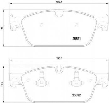 P50 112 BREMBO Гальмівні колодки дискові