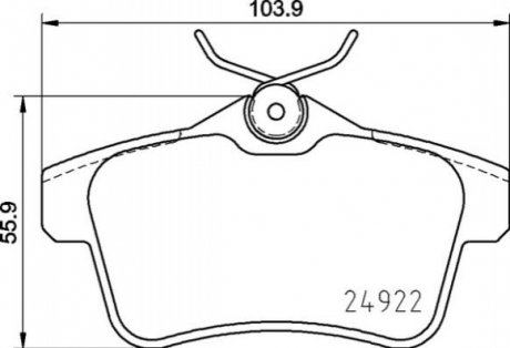 P06 102 BREMBO Гальмівні колодки дискові