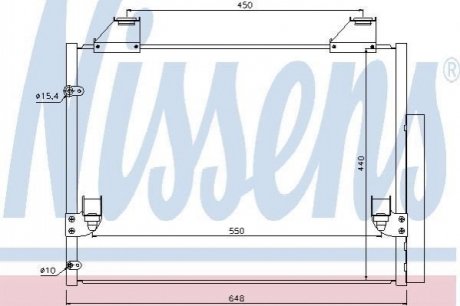 940083 NISSENS Радиатор кондиционера First Fit