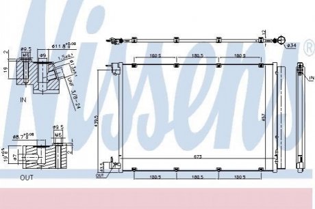 940432 NISSENS Радіатор кондиціонера First Fit