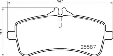 P50 131 BREMBO Гальмівні колодки дискові