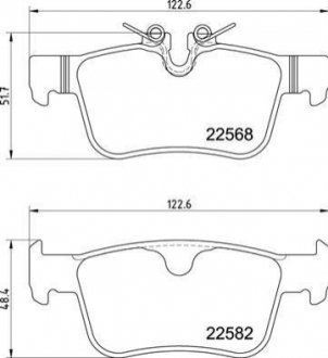 P86 030 BREMBO Гальмівні колодки дискові