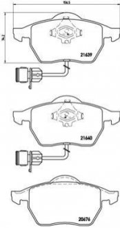 P85 040 BREMBO Гальмівні колодки дискові