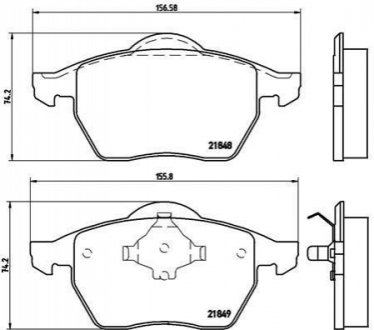 P85 039 BREMBO Гальмівні колодки дискові