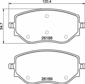 P68 073 BREMBO Гальмівні колодки дискові