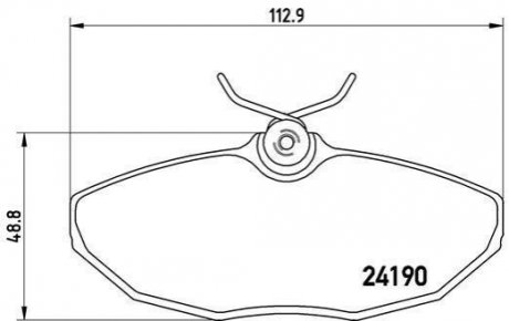 P36 015 BREMBO Гальмівні колодки дискові