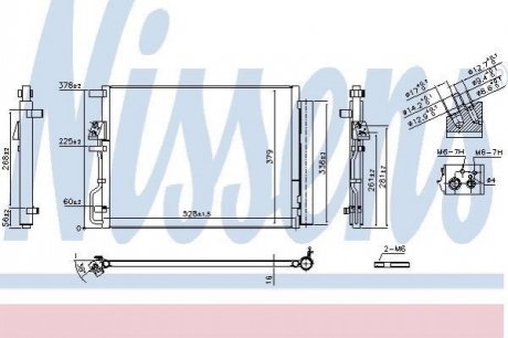 940771 NISSENS Радиатор кондиционера