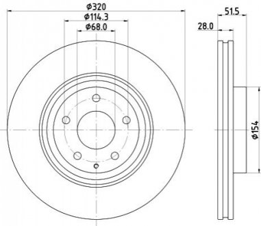 8DD355132691 HELLA Диск гальмівний