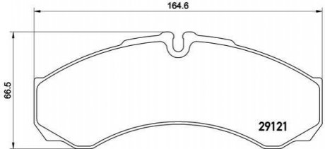 PA6 021 BREMBO Гальмівні колодки дискові