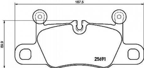 P65 031 BREMBO Гальмівні колодки дискові