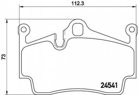 P65 028 BREMBO Гальмівні колодки дискові