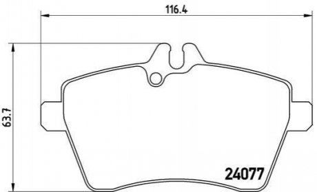 P50 054 BREMBO Гальмівні колодки дискові