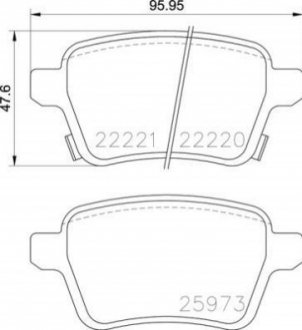 P59 086 BREMBO Гальмівні колодки дискові