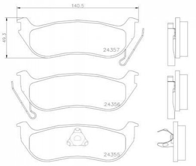 P37 009 BREMBO Гальмівні колодки дискові