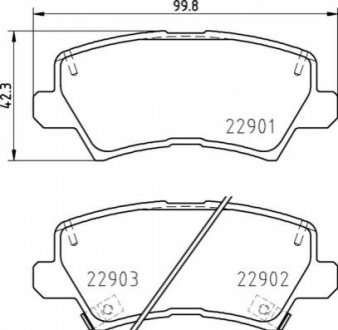 P30 111 BREMBO Гальмівні колодки дискові