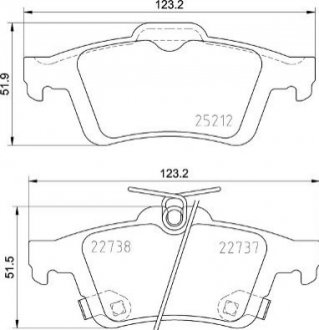 P24 216 BREMBO Гальмівні колодки дискові