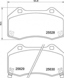 P59 094 BREMBO Гальмівні колодки дискові