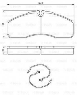 0986494273 BOSCH Гальмівні колодки дискові