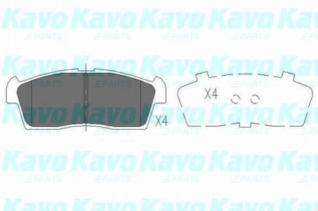 KBP-8521 KAVO KAVO PARTS SUZUKI Гальмівні колодки ALTO VI (FF) 1.1 04-08, MITSUBISHI i MiEV 09-20