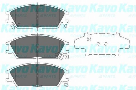 KBP-3033 KAVO KAVO PARTS HYUNDAI гальмівні колодки дискові Accent,Getz,Lantra,Honda,Mitsubishi