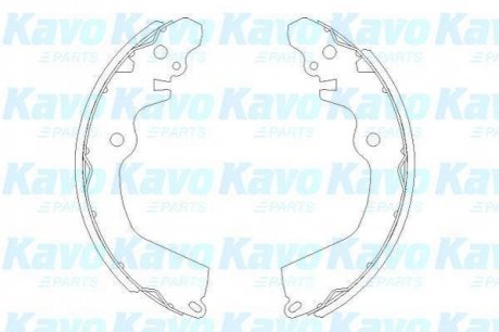 KBS-6410 KAVO KAVO PARTS MITSUBISHI колодки гальмівні барабан. задн. Carisma, Galant, Lancer