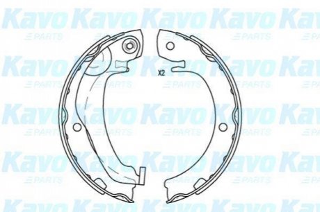 KBS-9924 KAVO KAVO PARTS CITROEN Щеки тормозные C1,Opel Agila,Suzuki Swift,Toyota Yaris