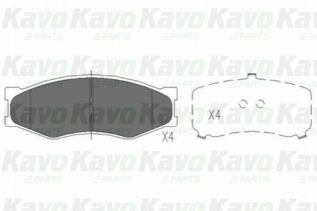 KBP-6522 KAVO KAVO PARTS NISSAN гальмівні колодки передн.Sunny,Subaru Justy,Libero