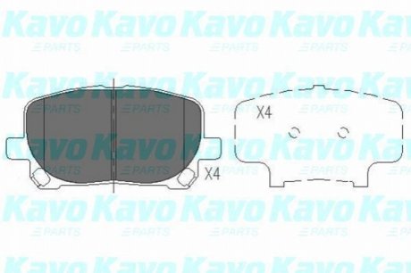 KBP-9021 KAVO KAVO PARTS TOYOTA Гальмівні колодки передн. Avensis Verso 01-