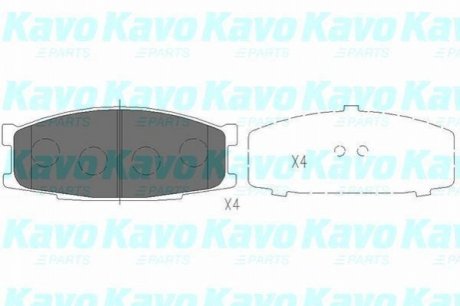 KBP-5527 KAVO KAVO PARTS MITSUBISHI К-т гальмівних колодок передніх Canter