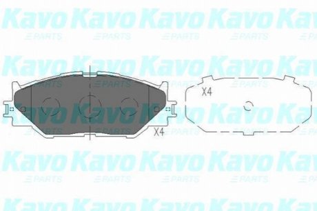 KBP-9094 KAVO KAVO PARTS TOYOTA Колодки гальмівні передн. Lexus IS 250 05-