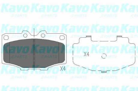 KBP-9028 KAVO KAVO PARTS TOYOTA гальмівні колодки передн. Land Cruiser -96