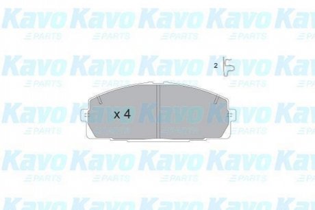 KBP-9124 KAVO KAVO PARTS TOYOTA Тормозные колодки передн.Dyna 2.5/3.0D 01-