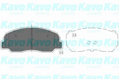 KBP-1504 KAVO KAVO PARTS TOYOTA Гальмівні колодки пер. Land Cruiser -96