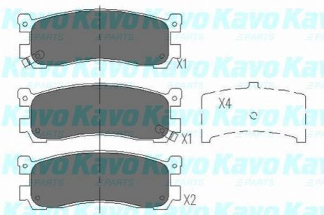 KBP-4556 KAVO KAVO PARTS MAZDA колодки гальм. передн. 929/Xedos 9/MPV