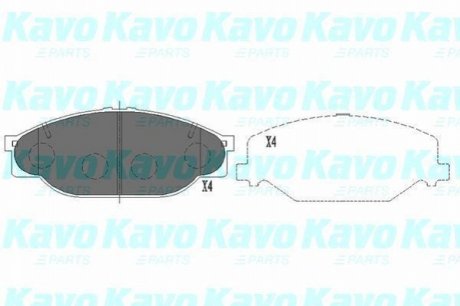 KBP-9039 KAVO KAVO PARTS TOYOTA Гальмівні колодки передн. Hiace 89-95