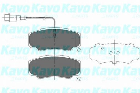 KBP-6585 KAVO KAVO PARTS IVECO Колодки гальмівні пер./задн. DAILY 96