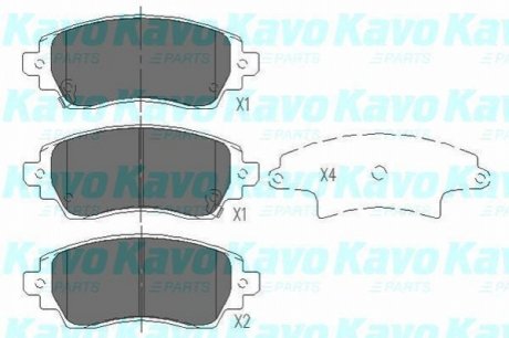 KBP-9010 KAVO KAVO PARTS IVECO Колодки гальмівні пер./задн. DAILY 96