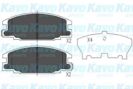 KBP-3503 KAVO KAVO PARTS OPEL колодки гальмівні передн.Frontera 92-