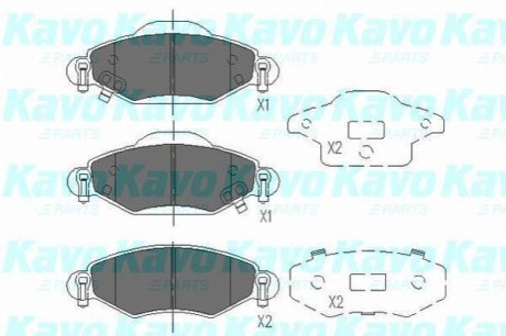 KBP-9023 KAVO KAVO PARTS TOYOTA Гальмівні колодки передн.Yaris 99-