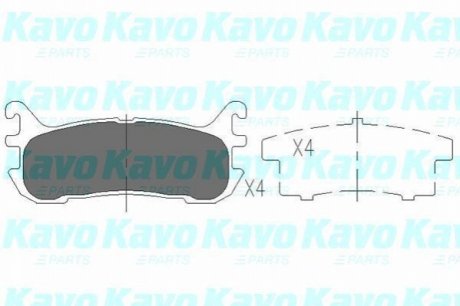 KBP-4540 KAVO KAVO PARTS MAZDA гальмівні колодки задн.MX-5 II 94-