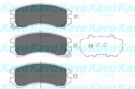 KBP-8513 KAVO KAVO PARTS SUZUKI гальмів.колодки передн.Swift 90-