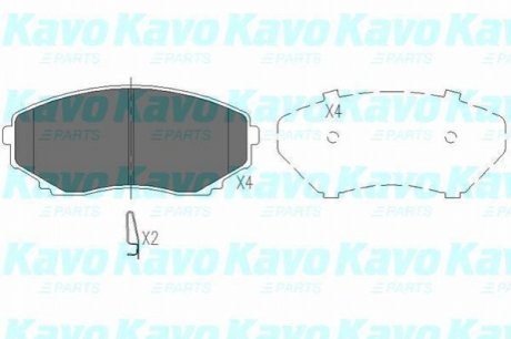 KBP-4530 KAVO KAVO PARTS MAZDA Гальмівні колодки передн. MPV 95-