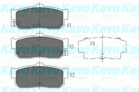 KBP-6513 KAVO KAVO PARTS NISSAN Тормозные колодки задн.Maxima QX