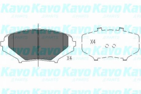 KBP-4546 KAVO KAVO PARTS MAZDA Тормозные колодки передн.RX8 03-