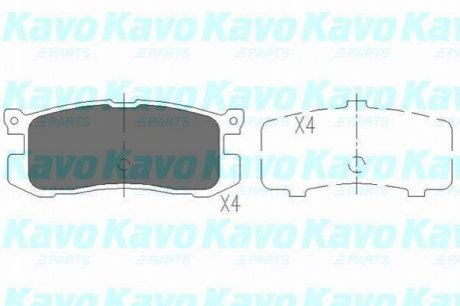 KBP-4537 KAVO KAVO PARTS MAZDA гальмівні колодки задн. 626 87-