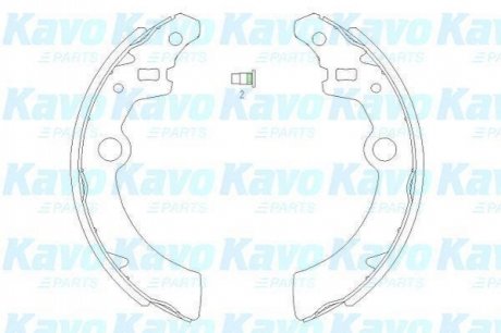 KBS-8907 KAVO KAVO PARTS щоки гальм. SUZUKI Ignis, Wagon R+