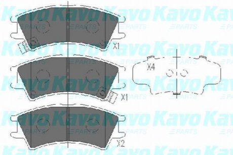 KBP-3004 KAVO KAVO PARTS HYUNDAI гальмівні колодки Atos 98-