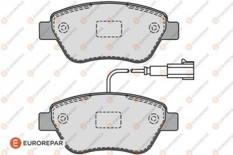 1617262180 Eurorepar EUROREPAR FIAT гальмівна колодка передн.Doblo 1.3JTD 1.9JTD 1.4i 05-