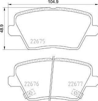 P30 109 BREMBO Гальмівні колодки дискові