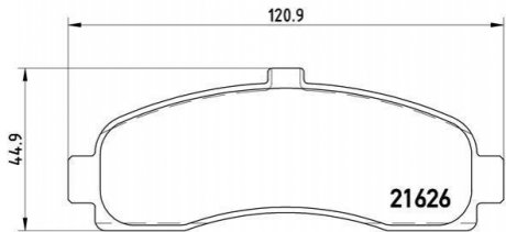 P56 031 BREMBO Гальмівні колодки дискові